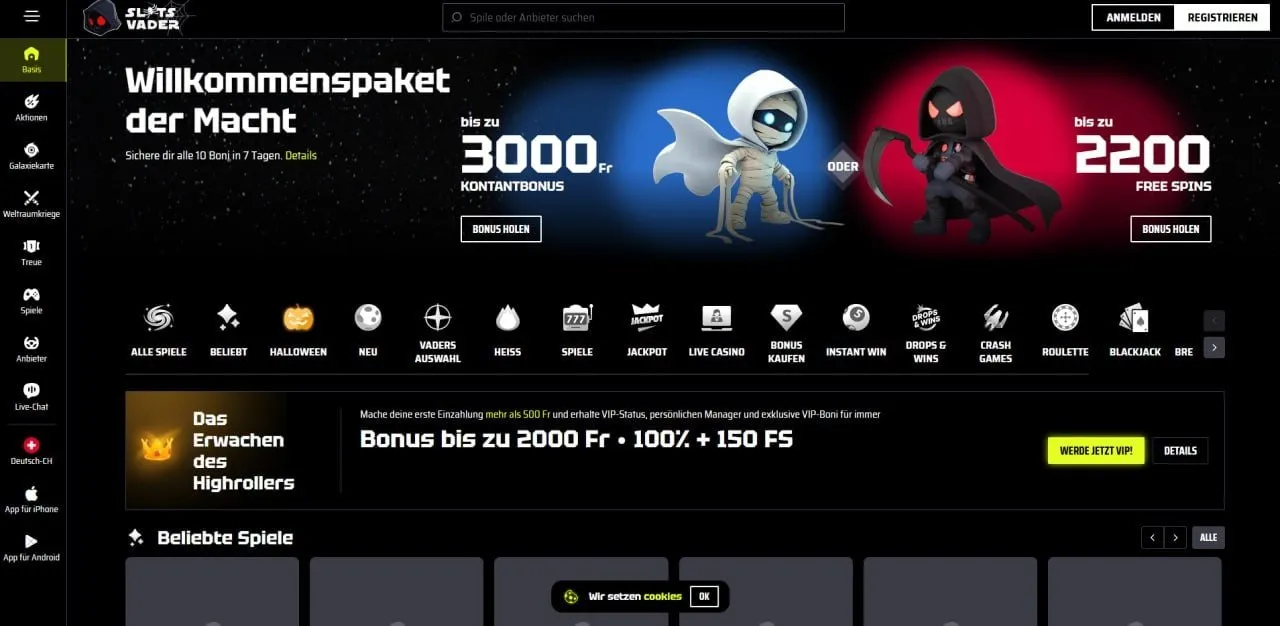 Best Casino SlotsVader Best Online Casino SlotsVader